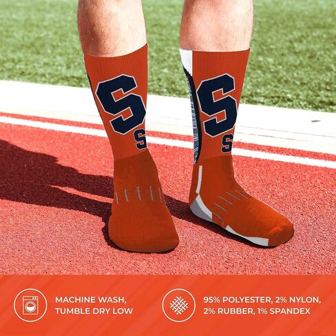 For Bare Feet NCAA Youth University Socks - Officially Licensed School Logo - Girls & Boys - Crew Style - Support your team on Game Day (Washington State Cougars - Black, Youth One Size) in Saudi Arabia