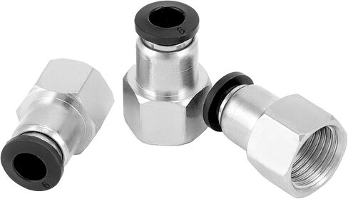 QWORK 20 Pack Pneumatic Push to Connect Air Fittings, 1/4 Inch Tube OD x 1/4 Inch NPT Male Thread + 1/4 Inch Tube OD x 1/4 Inch NPT Female Thread, for Air Lines Fittings Thread Pneumatic Fitting in Saudi Arabia