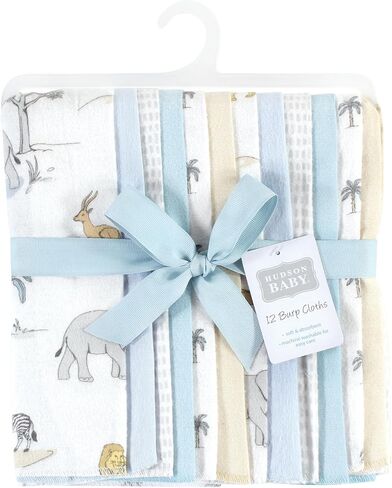 Hudson Baby Unisex Baby Cotton Flannel Burp Cloths Bundle, Hummingbird Garden, One Size in Saudi Arabia