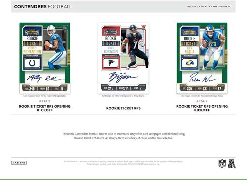 2023 بانيني كونتندرز NFL Football Trading Card BLASTER Box in Saudi Arabia