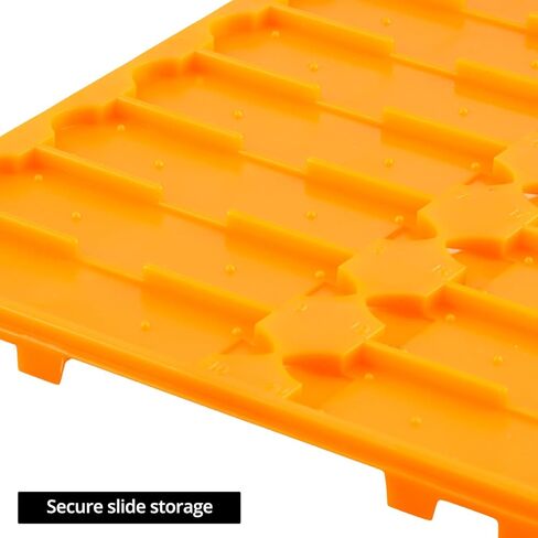 مجموعة شرائح المجهر QWORK القابلة للتكديس، بلاستيك، 30 سم × 19.5 سم، آمنة مضادة للانزلاق، سعة 20 شريحة لكل صينية، 4 قطع in Kuwait