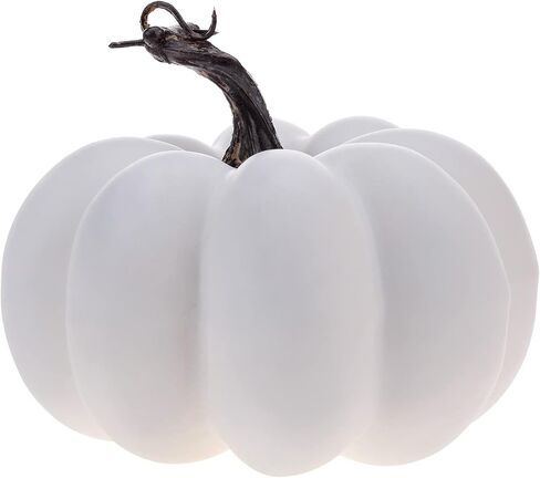 5.9 Inch Large Black Artificial Pumpkin Decoration Fall Halloween Lifelike Foam Faux Pumpkin for Thanksgiving Harvest Holiday Kitchen Fireplace Decor in Saudi Arabia