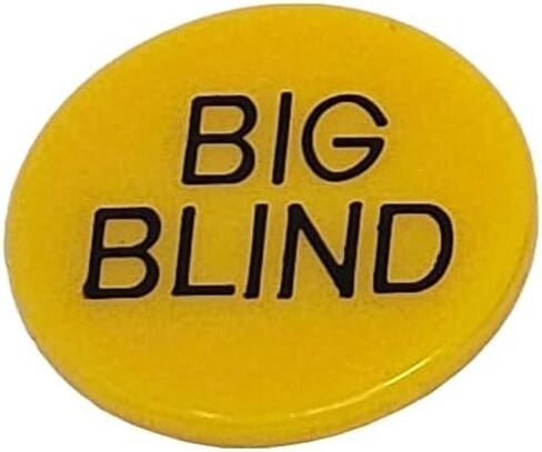 Missed Blind, Big Blind, Little Blind, and Reserved Buttons for Texas Hold 'Em, Omaha Poker Tables (Pack of 10) in Saudi Arabia