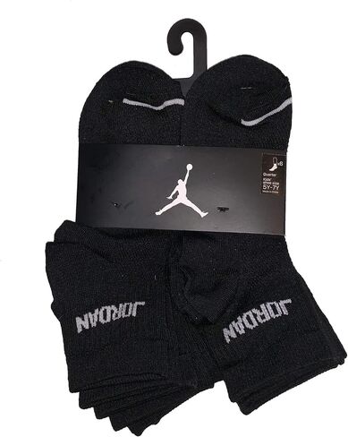 Jordan Jumpman Quarter 6 Pack Socks - Boys' Size 5Y-7Y/9-11 (Sock Size) in Saudi Arabia