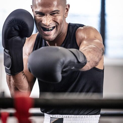 واقي الفم الرياضي الجديد من OPRO ذو المستوى البرونزي UFC للبالغين والشباب مع حقيبة وجهاز مناسب، درع اللثة لـ UFC، MMA، الملاكمة، BJJ وغيرها من الرياضات القتالية (أحمر، للبالغين) in Kuwait