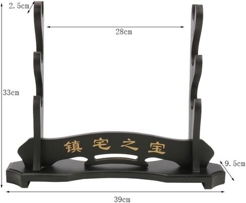 Sword Holder Wall Mount 8 Tier Samurai Sword Display Rack Wand for Wand Tanto Katana Wakizashi etc Samurai Sword,Sword Flute Fishing rods, Black in Saudi Arabia