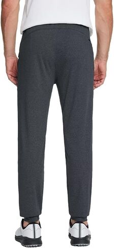 Men's Lightweight Jogger Pants Tapered Elastic Running Pants Breathable Moisture Wicking Sweatpants with Zip Pocket in Saudi Arabia