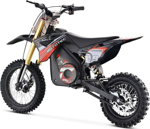 الدراجة الترابية الكهربائية MotoTec 36v Pro، 1000w، ليثيوم أحمر in Kuwait