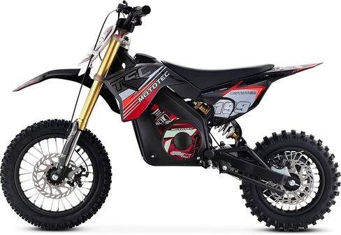 الدراجة الترابية الكهربائية MotoTec 36v Pro، 1000w، ليثيوم أحمر in Kuwait