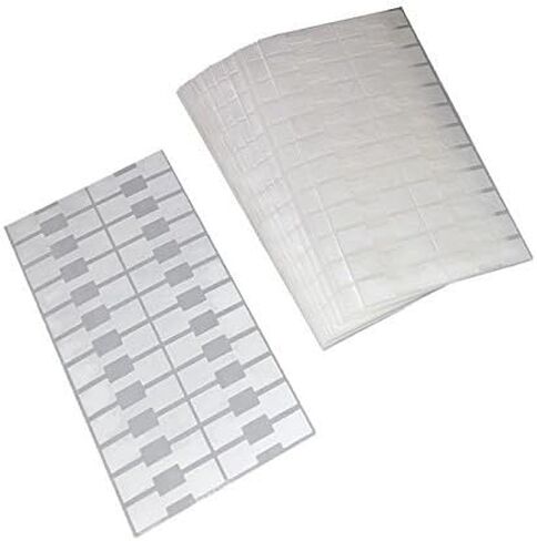 500 Pieces Jewelry Repair, Price and Indentification Tags/Tyvek Self Adhesive Rectangle Dumbbell/Barbell Jewelry Price Tags (White) in Saudi Arabia