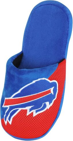 FOCO Buffalo Bills NFL Youth Logo Staycation Slippers - S (11-12) in Saudi Arabia