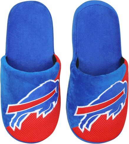 FOCO Buffalo Bills NFL Youth Logo Staycation Slippers - S (11-12) in Saudi Arabia