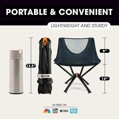 CLIQ Chair Bag for Portable Chairs - Fits 2 Chairs - Bag for Lightweight Folding Chair for Camping - Bag Holds 2 Chairs - Perfect for Outdoor Adventures in Saudi Arabia