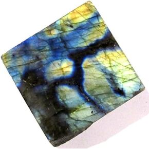 Crystal Collection: Large Polished Labradorite Slab Ex/A Quality with Velvet Bag