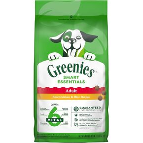 Greenies Smart Essentials طعام جاف للكلاب عالي البروتين، وصفة دجاج وأرز حقيقية، 6 رطل