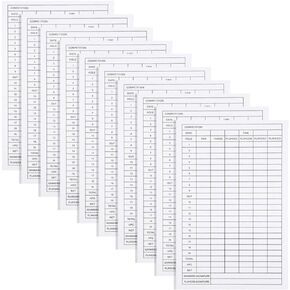 GANAZONO 30pcs Golf Score Sheet Golf Scorecards Record Score Keeper Card Track Golf Stats Golf Shot and Stat Tracking Scorecards Golf Accessory