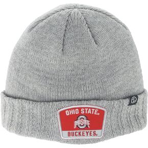 ZHATS Standard NCAA Officially Licensed Beanie Hat Ranger Patch Switch Light Grey, One Size