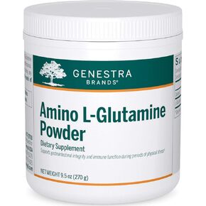 Genestra Brands Amino L-Glutamine Powder | Amino Acid Supplement for GI and Immune Health | 9.5 Ounces