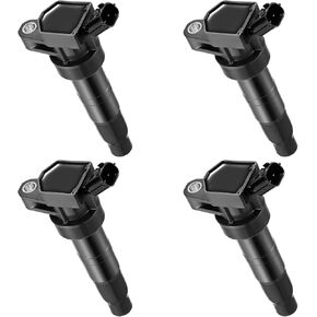 BDFHYK Ignition Coils Pack Compatible with Hyundai Elantra GT Coupe Tucson Kia Soul Forte l4 2.0L 1.8L Coil for UF651 27300-2E000 27301-2E000 C1804 5C186 11788511 Set of 4