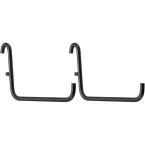 HARFINGTON 2pcs L Style Pegboard Hooks 3.75" L Shape Pegboard Storage Hook Organize Garage Tool for Hanging Storage, White