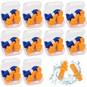 Ear Plugs for Sleeping Noise Cancelling, 10 Pairs Earplugs for Sleep, Ear Plugs for Noise Reduction, Reusable Ear Plugs– Super Soft, Silicone Ear Plugs, Ear Plugs for Swimming
