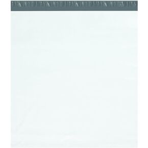 Ship Now Supply SNEPM26285 Expansion Poly Mailers, 26" x 28" x 5", 26" Width, 5" Height, 28" Length, White (Pack of 100)