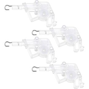4PCS 2" Low Profile Wand Tilter Mechanism with 7/32" Hexagon Shaped Gear Hook Connection for Low Rail Blinds Headrail Accessory