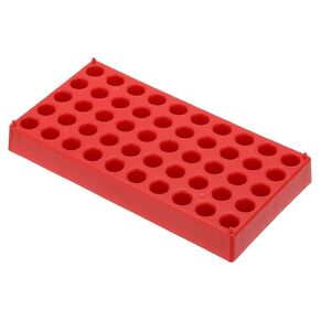 PATIKIL Vial Rack for 2ml Autosampler Vials, Vial Tray Holder 50-Well Stackable Test Tube Rack Vial Holder for Microcentrifuge Tubes, White