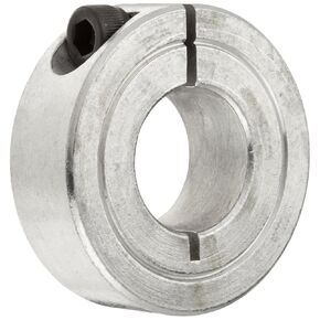 1C-062-S T303 Stainless Steel One-Piece Clamping Collar, 5/8" Bore Size, 1-5/16" Outside Diameter, #10-32 x 1/2" Set Screw
