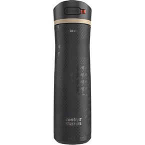 Contigo x Ally Love Stainless Steel Vacuum-Insulated Water Bottle with AUTOSPOUT Easy-Clean Lid, Leak-proof Drinking, Keeps drinks cold for 24 hours, BPA-Free, 24oz., Ashland Chill 2.0, Licorice in Kuwait