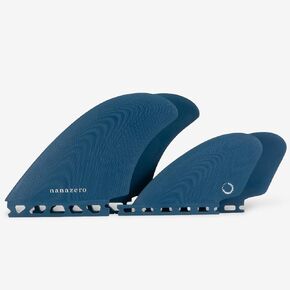 Fiberglass Quad Keel fin Single tab - Surfboard fins, Midlength