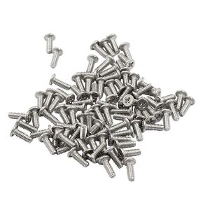 100pcs M3 x 10mm Round Flat Head Machine Screws, 304 Stainless Steel Phillips Cross Drive Screw Hardware Fastener Bolts