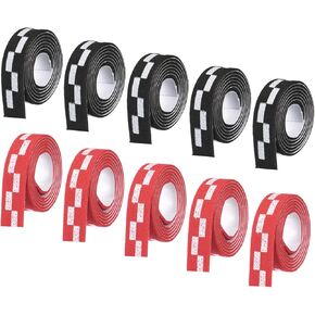 10 Pack Ping Pong Edge Tape - EVA Table Tennis Side Protective Tape Apply to Cover Racket Edge Daily Use (18" Long, Red)