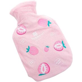 Cute Strawberry Mini Hot Water Bottle Winter Warm Supply