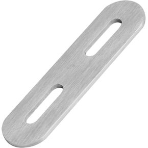16 Pcs 3-3/4" x 7/8" Stainless Steel Slotted Flat Mending Plates, Adjustable Flat Straight Bracket for 1/4" Screw, Thickness 2.7mm
