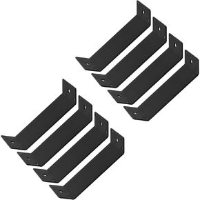 8 Pcs 11" x 3" Inside Mount 45-Degree Angle Bracket, Inside Joint for 4x4 6x6 Post and Beam Thickness 3.2 mm
