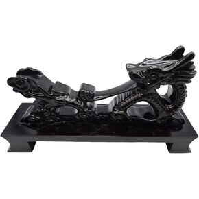 Resin Black Dragon Samurai Sword Katana Wakizashi Tanto Holder Stand Display