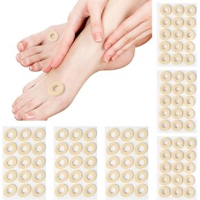 90Pcs Corn Cushions for Feet - 2 Sizes Self-Stick Adhesive Foot Care Cushions to Pad and Protect Corns Blisters Callus, Reduce Foot and Toes Pain Relief Friction Pressure from Shoes