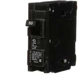 Siemens -HI Q150 50-Amp Single Pole Type QP Circuit Breaker, Black