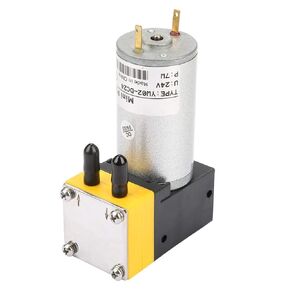 Diaphragm Pump, Mini Vacuum Pump 24V 0.4-1L/min Micro Plastic Electric DC Motor Diaphragm Vacuum Pump for Air/Liquid