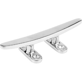 MarineNow Marine Flat Top Low Silhouette Trimline Cleat 316 Stainless Steel