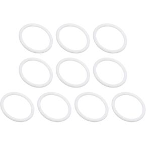 PATIKIL 2.36" Plastic Craft Rings, 10 Pack PP Plastic Dream Catcher Rings Macrame Wreath Floral Round Hoops Ring for DIY Craft Wall Hanging Wedding Decorations, White