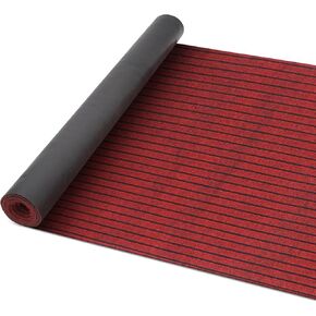 Long Corridors Carpet 3 X 10 Ft Washable Runner Rug Non-Slip Rubber Floor Mat Custom Cut Oversized Area Doormat for Outdoor Indoor Entryway Kitchen Balcony Red