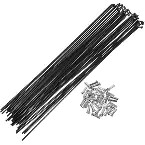 36sets Steel Spokes Wheels 26inch Road Bike Electric Bike Spoke Key Black Spokes Bike Spokes and Bicicletas Eléctricas Bike Spokes 260mm E-Bikes Mountain Bike Bicycle Child