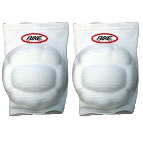 BIKE Volleyball Knee Pad One Size Fits All Large White 1 Pair (Set of 2)