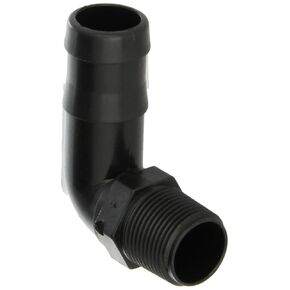 Banjo HB075/100-90 Polypropylene Hose Fitting, 90 Degree Elbow, 3/4" NPT Male x 1" Barbed