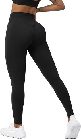 Womens Workout Leggings High Waisted Activewear Booty Tights Tummy Control Gym Yoga Pants in Saudi Arabia