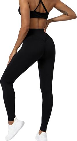 Womens Workout Leggings High Waisted Activewear Booty Tights Tummy Control Gym Yoga Pants in Saudi Arabia