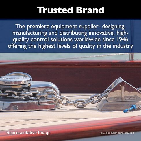 Lewmar 12V/1000-Watt H3 Gypsy/Drum للقوارب 30'-45' مع سلسلة 3/8 بوصة، سرعة الاسترجاع 59' في الدقيقة عند 475 رطل، أقصى سحب 2000 رطل. - 2020201805 in Kuwait