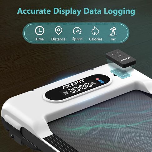 وسادة المشي، جهاز مشي تحت المكتب للمكتب المنزلي، جهاز مشي خشبي للمشي والركض مع جهاز تحكم عن بعد، جهاز مشي محمول بقوة 2.5 حصان بسعة 265 رطل، بدون تركيب in Kuwait